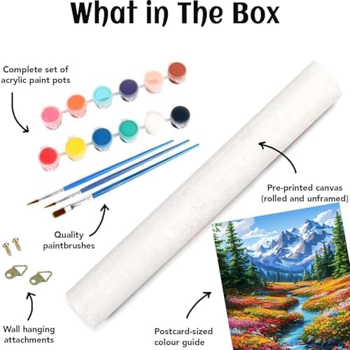 KICHANG Landscape Paint by Numbers Kit for Adults Beginner (Without Frame) - Image 7