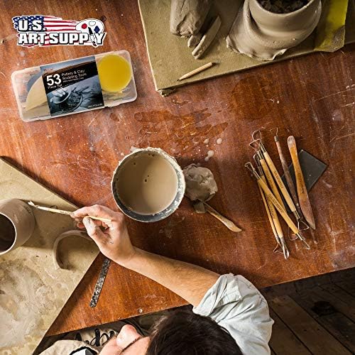 U.S. Art Supply Pottery & Clay Tools Set (53-Piece) - Image 6