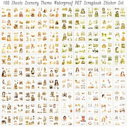 Autumn Stickers for Journaling, 448 Pcs Transparent PET Set - Image 6