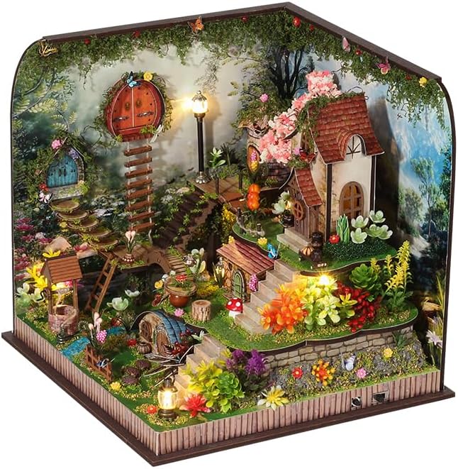 Spilay DIY Miniature House Kit for Adults, Whispering Woods Dollhouse Kit by SpilayDIYDollhouseMiniature