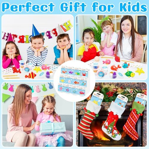LanMa Air Dry Clay Kit for Kids, 12 Pack Sea Animal Air-Dry Art Kits with Ultra Light & Soft Modeling Clay, Instructions, Sculpting Tools, Christmas Birthday Gifts for Boys Girls - Image 6