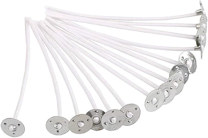 Candle Wicks for Candle Making, Braid Candle Wick Pre Waxed Non-Smoke Braided Wicks Beeswax Candles Wicks for Candle Making DIY (15CM(6inch)