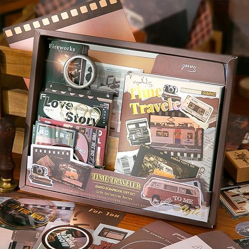 Travel Scrapbooking Supplies Kit, A6 Notebook, Vintage Junk Journaling Kit - Image 7