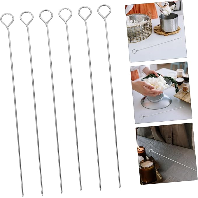 10pcs Stainless Steel Wick Position Precision Candle Wick Centering Needles for Candle Making Versatile Tools for Accurate Placement and Professional Results