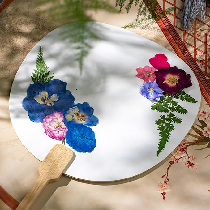 95Pcs Dried Pressed Flowers for Resin, Natural Dried Flowers Leaves, Real Herbs Kit for Scrapbooking DIY Art Crafts, Epoxy Jewelry, Candle, Soap Making, Nails Decor