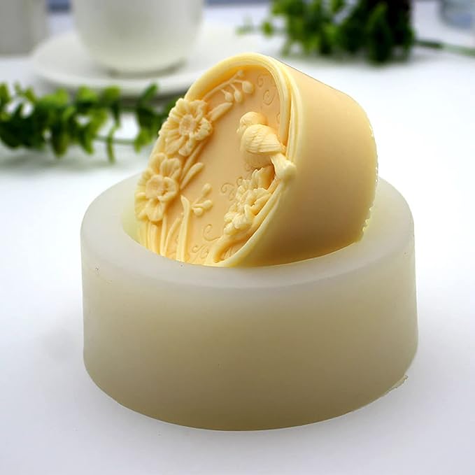 Bird Shape Bird Candle Animal Silicone Wave Spiral Candle Mold - Silicone Resin Casting Molds for Candle & Resin & Soap Craft Supplies