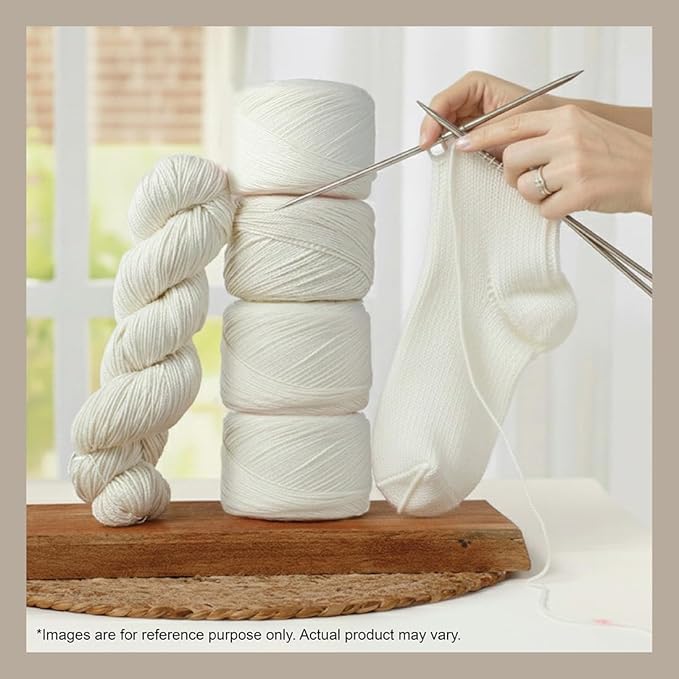 KnitPro Symfonie Hand Dyed Yarn | Extra Fine Merino Wool & Polyamide Blend for Knitting & Crocheting, Fingering Weight, Oeko-TEX Certified 400m, 100g Skein | Terra Semi-Solid Jasmine