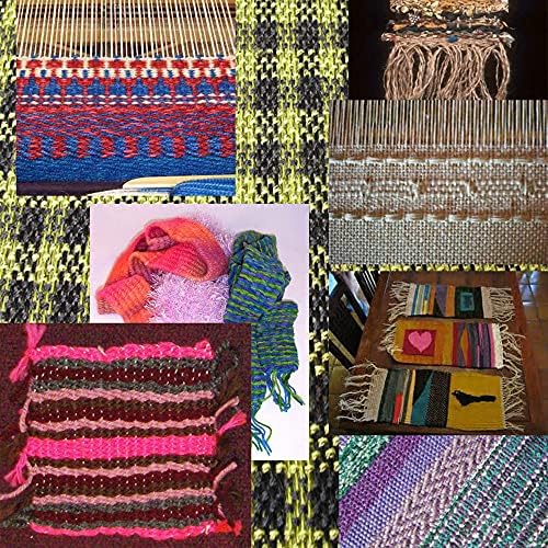 RRigo Weaving Loom Kit, 15.7" H x 11.8" W Wooden Tapestry Looms, Large Weaving Frame to Handcraft for Beginners, Came Pre-Warped for Quick Start - Image 6