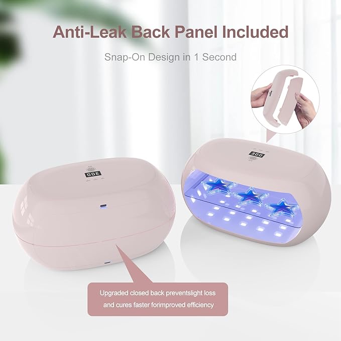 PUWANJILI UV Light for Resin,360° Ring Dual-Layer & Adjustable Time Setting (1/3/5min)UV Resin Light,56 LED High-Powered UV Lamp for Resin Curing,Fast Curing Lamp for Resin Molds,DIY Crafts Decor,Pink