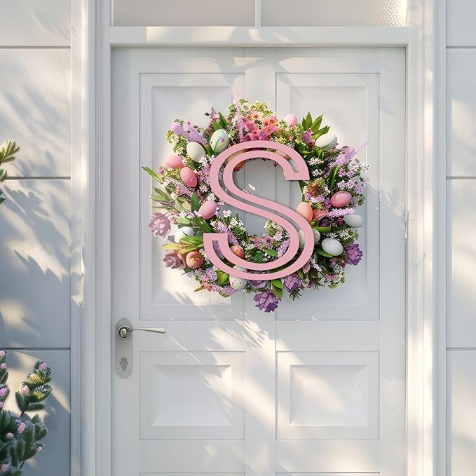 Large Wooden Letters 14 inch for Wall Decor Crafts Big Wood Letter A 1/5 Inch Thick Unfinished Alphabet Cutouts Paintable Letters for DIY Wreath Home Party Wedding Baby Nursery Decorations (A)