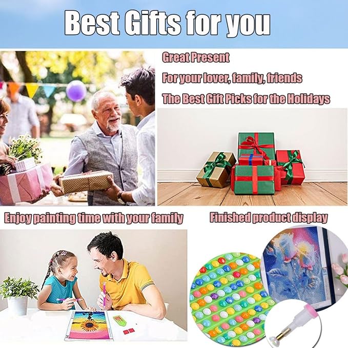 DIY Diamond Art Wooden Tray Kit With Handle, Food Tray for Breakfast, Bar Dinner Table Decoration, Diamond Dots Gem Painting Art Set for Beginners-#23-Hummingbird