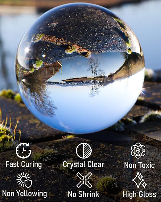 Nicpro UV Resin Kit 4000g, Large Crystal Clear UV Cure Epoxy Resin Supplies, Low Odor & Quick Curing Transparent Solar Activated Glue for Jewelry Making, Handmade DIY Craft, Coating and Casting