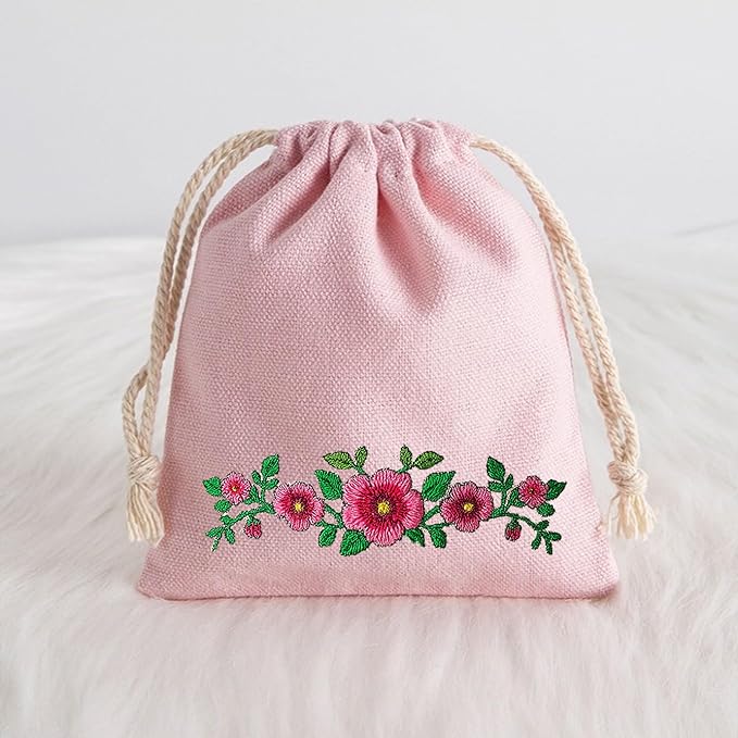 ORIGACH 4 Sheets 16 Pcs Water Soluble Pillowcase Embroidery Patterns Stabilizers - Pre-Printed Floral Vines & Animals Designs - Stick & Stitch Embroidery Paper for Hand Sewing Lovers