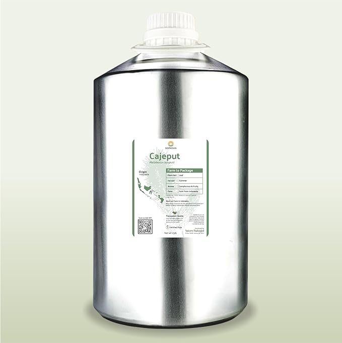 Nature Packaged Cajeput Essential Oil (22lbs) - Direct from Central Java, Indonesia - Essential Oils for Diffusers Aromatherapy; Essential Oils for Body; Massage Oils | 100% Pure Therapeutic Grade