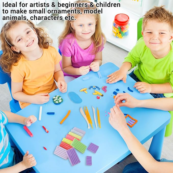 Artme Polymer Clay, 116 Colors Oven Bake Modeling Clay Starter Kits for Kids, Creative Polymer Clay Kit with Sculpting Tools and Jewelry Accessories, Non-Toxic, Ideal DIY Gifts for Adults and Teens