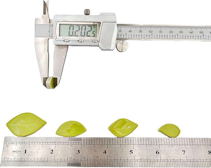 500g/1.1lb Leaf-Shaped Ceramic Mosaic Tiles,Ceramic Mosaic Pieces for Crafts,Mosaic Tiles for Home Decoration or DIY Crafts,Mosaic Making Supplies. (Yellowish Green)