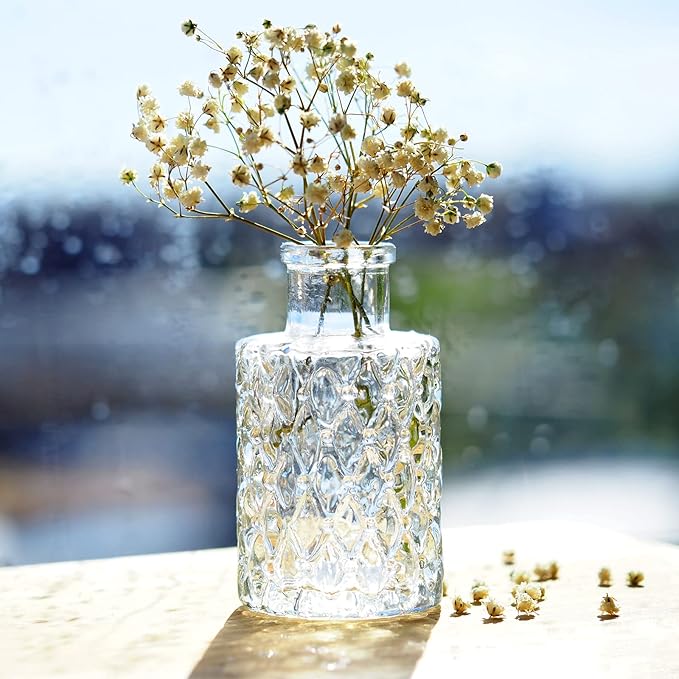 Fumete 200 Pcs Christmas Mini Dried Baby Breath Flowers Wedding Ivory Natural Flowers Bulk Dried Gypsophila for Vase Bride Shower Invitation Card DIY Candle Making Decor Craft Party Resin Art, 2-4 in