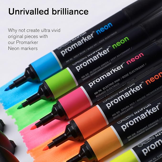 Winsor & Newton ProMarker Brush Set, 6 Count, Rich Tones