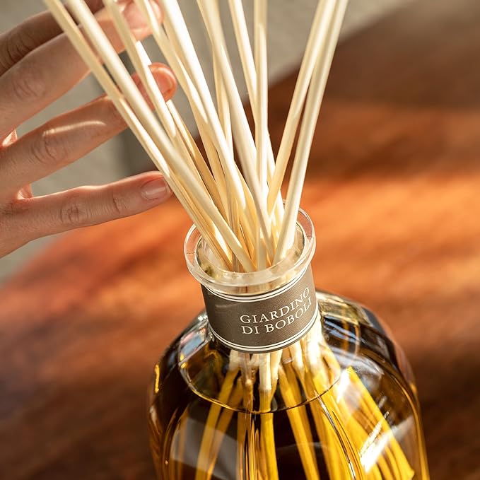 Dr. Vranjes – Giardino di Boboli Diffuser 500 ml Refill + Double Pack of White Sticks (3 Pieces Bundle) - Luxury Home Fragrance, Reed Diffuser, Main Scent Floral, Made in Italy