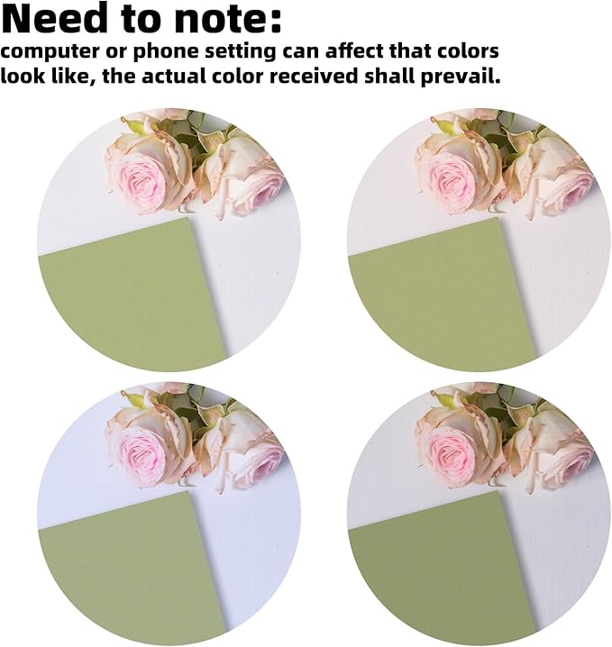 Vienrose 10 x 10 Inch Scrapbook Photo Album, Linen Hardcover Photo Book with 40 White Pages, DIY Memory Book Kit with Accessories for Wedding, Baby Shower, Travel, Christmas (LightGreen, 20 Sheets)