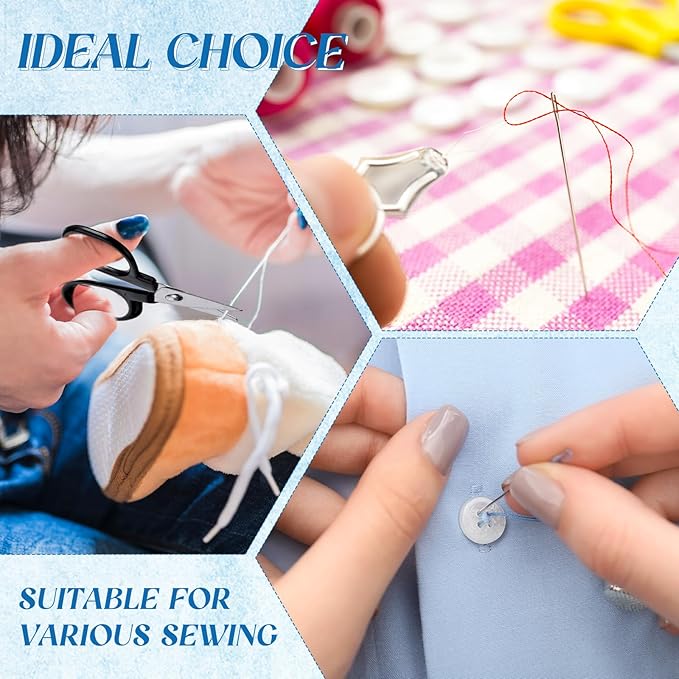 Knitgrip 25 Boxes Mini Travel Sewing Kit Quick Fix Sewing Kits Bulk Basic Portable Pre Threaded Needle Emergency Repair Tool for Christmas Gifts Beginner Traveler Home Hotel (Blue)