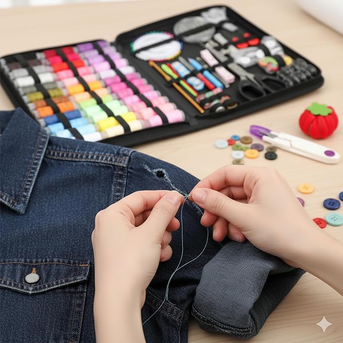 Forypretty Sewing Kit for Adults, 239 PCS Needle and Thread Kit for Sewing with Tailor Scissors & Accessories, 41 XL Thread Spools, Travel Sewing Kit for Beginners,2026 Christmas Gifts for Mom Grandma