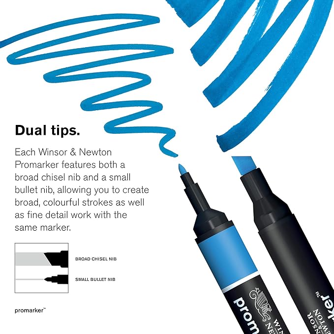 Winsor & Newton Promarker, Set of 24, Mixed Marker Set