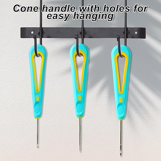 Punching Pin Wick Tool for Candle with Non-Slip Rubber Grip Round Hole Taper Hand Drill