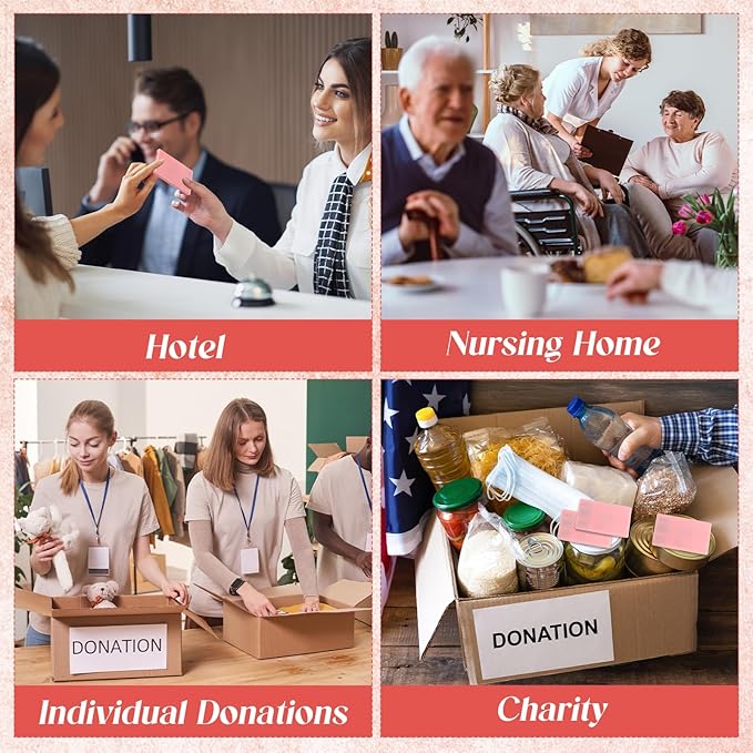 Knitgrip 25 Boxes Mini Travel Sewing Kit Quick Fix Sewing Kits Bulk Basic Portable Pre Threaded Needle Emergency Repair Tool for Christmas Gifts Beginner Traveler Home Hotel (Pink)