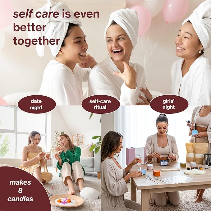 Mar Lau Soy Candle Making Kit for Adults – Complete Candle Making Supplies with Wax Melting Pot, Candle Wax for Candle Making, Craft Kits for Adults Women, Spa Fragrance Oils, Metal Tins & Tools