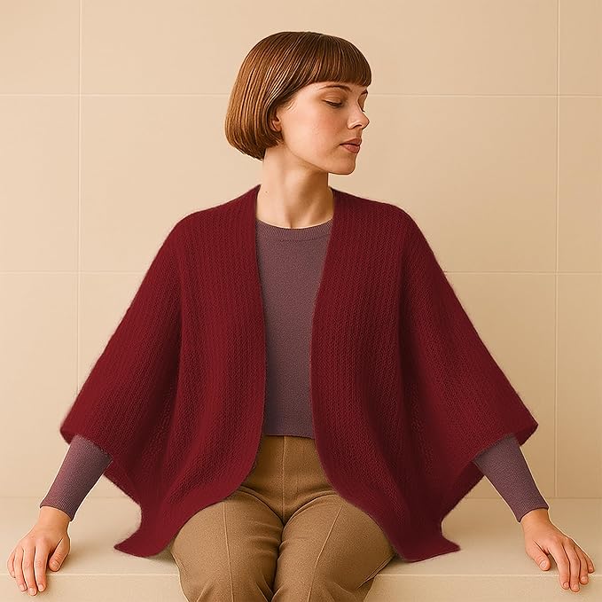 Silk Mohair Luxury Yarns, Premium and Soft Blend for Knitting, Made in Italy (Red - 6026, 10)