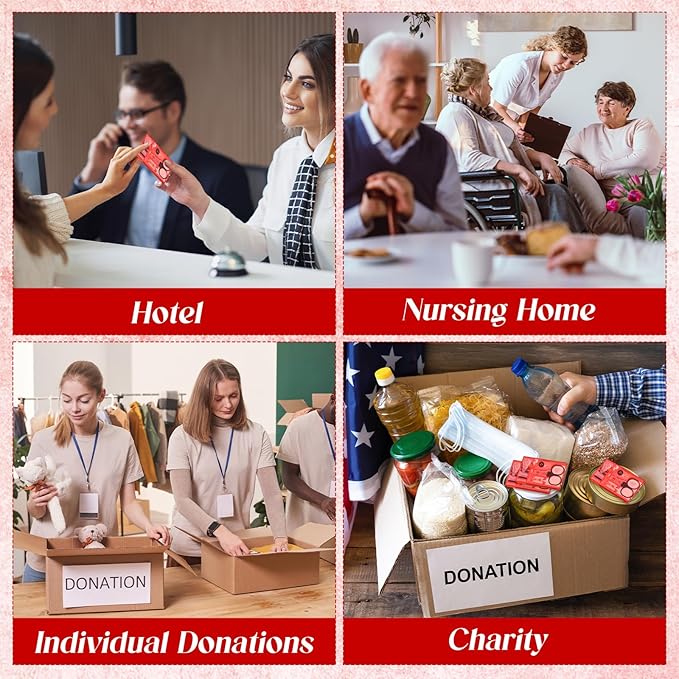 Knitgrip 25 Boxes Mini Travel Sewing Kit Quick Fix Sewing Kits Bulk Basic Portable Pre Threaded Needle Emergency Repair Tool for Christmas Gifts Beginner Traveler Home Hotel (Red)