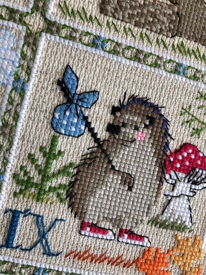 RIOLIS - Forest Calendar 1979, Cross Stitch Kits 11¾" x 15¾", Cross Stitch Kits for Beginners & Advanced, Crossstitching Kit Adult, Embroidery Counted Stitching Kit