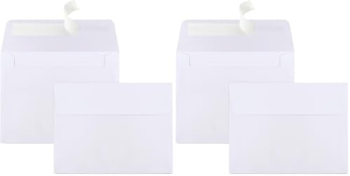 140 Packs Invitation Envelopes, A2 Envelopes White, Postcard Envelopes, Envelopes for 4.5x5.5 Cards, Envelopes for Invitations, Envelopes Self Seal for Photos RSVP, Greeting Cards by Joyberg