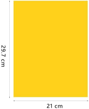 A4 Origami Paper Yellow 100 Sheets, 8.27×11.7 inch Double Sided Color Easy Fold Big Origami Paper A4 Colored Copy Papers Thin 70gsm for Beginners, DIY handwork Art and Craft Projects (210 x 297 mm) - Image 2