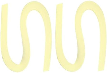 PATIKIL 240pcs Quilling Strips Paper 3/8"(10mm) 21"(54cm) Origami Paper Quilling Strip for Art DIY Hand Craft Christmas, Light Yellow by PATIKIL