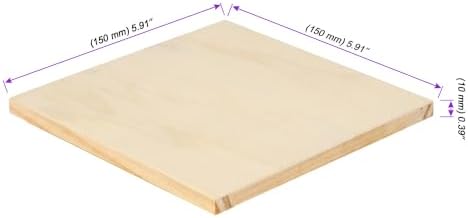 JOIKIT 20 Pack Wood Canvas Panels 6 x 6 x 5/8 Inch, Wooden Canvas Board 15x15x1cm Unfinished Wood Cradled Painting Panel Boards, Artist Wooden Canvases for Burning, Pouring, String Art, Crafts - Image 2
