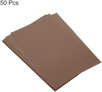 MECCANIXITY 50 Sheet Origami Paper Double Sided Cream Brown 11.7 x 8.3 Inch Square Sheet for Art Craft Project, Beginners, Gifts Decor - Image 3