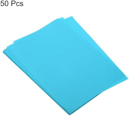 MECCANIXITY 50 Sheet Origami Paper Double Sided Cream Lake Blue 11.7 x 8.3 Inch Square Sheet for Art Craft Project, Beginners, Gifts Decor - Image 3