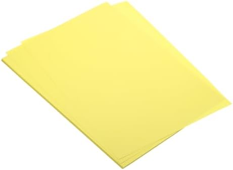 MECCANIXITY 50 Sheet Origami Paper Double Sided Cream Lemon Yellow 11.7 x 8.3 Inch Square Sheet for Art Craft Project, Beginners, Gifts Decor by MECCANIXITY