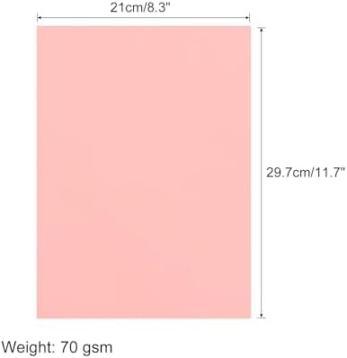 MECCANIXITY 50 Sheet Origami Paper Double Sided Fluorescent Pink 11.7 x 8.3 Inch Square Sheet for Art Craft Project, Beginners, Gifts Decor - Image 2