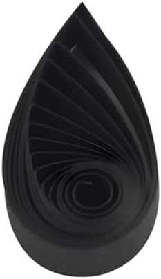 ODETOJOY Black Quilling Paper Strips 7mm Crafts 1/4" Black Paper Quilling Set for Beginners Card Making Scrapbooking-120pcs, 54cm (Black) by ODETOJOY