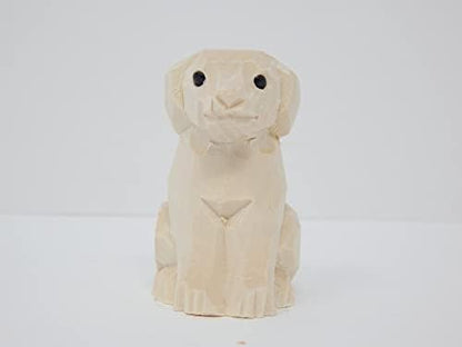 Animal DIY Paint Your Own Personalized Sculpture Wood Craft Figurine Statue Art Small (Dog) - Image 4