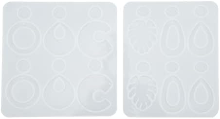NBZGFD Resin Earring Mold Set with Lamp and Glue, DIY Jewelry Making Kit, Silicone Casting for Earrings Pendants, Includes Ear Hooks Rings for Crafting Unique Gifts - Image 4