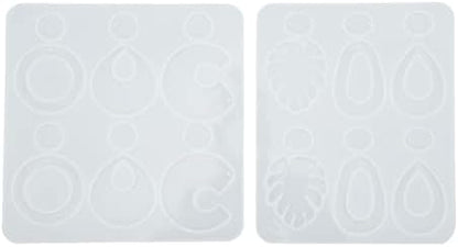 NBZGFD Resin Earring Mold Set with Lamp and Glue, DIY Jewelry Making Kit, Silicone Casting for Earrings Pendants, Includes Ear Hooks Rings for Crafting Unique Gifts - Image 4
