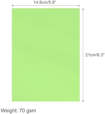 MECCANIXITY 50 Sheet Origami Paper Double Sided Light Green 8.3 x 5.8 Inch Square Sheet for Art Craft Project, Beginners, Gifts Decor - Image 2