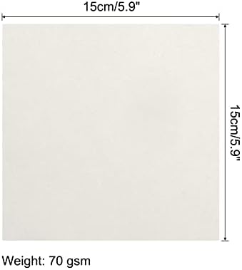 MECCANIXITY 200 Sheets 6x6 Inch(15x15cm) Origami Paper Double Sided Cream White Square Sheet for Art Craft Project, Beginners, Gifts Decor - Image 2
