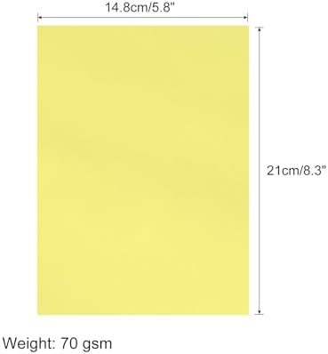 MECCANIXITY 50 Sheet Origami Paper Double Sided Light Yellow 8.3 x 5.8 Inch Square Sheet for Art Craft Project, Beginners, Gifts Decor - Image 2