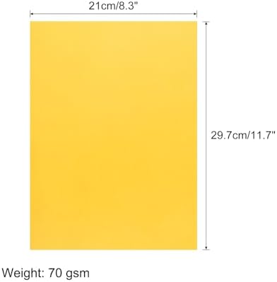 MECCANIXITY 50 Sheet Origami Paper Double Sided Cream Golden Yellow 11.7 x 8.3 Inch Square Sheet for Art Craft Project, Beginners, Gifts Decor - Image 2