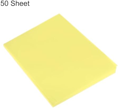MECCANIXITY 50 Sheet Origami Paper Double Sided Light Yellow 8.3 x 5.8 Inch Square Sheet for Art Craft Project, Beginners, Gifts Decor - Image 3